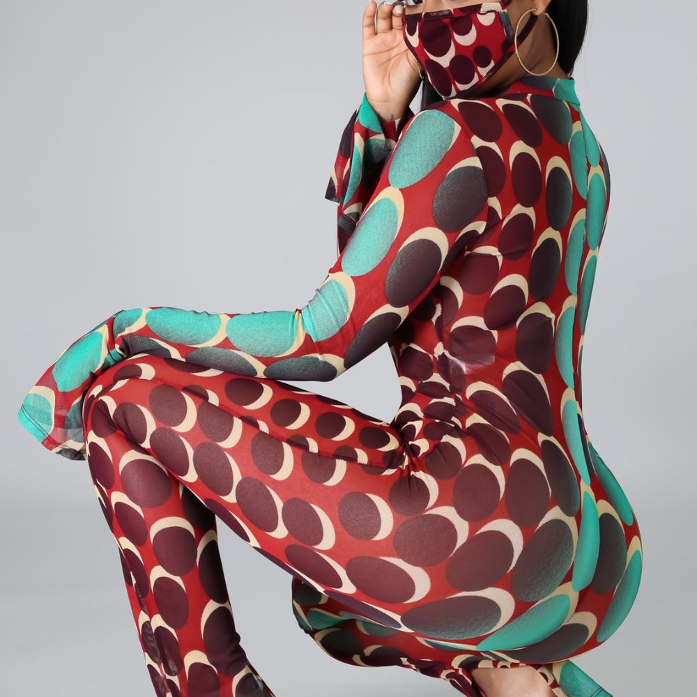 My Favorite Jumpsuit, w/matching mask